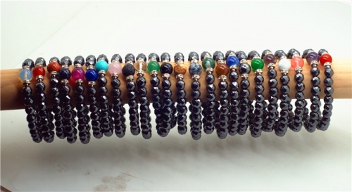 Chakra Stone With Alloy Hematite Magnetic Therapy & Healing Stone Bracelet