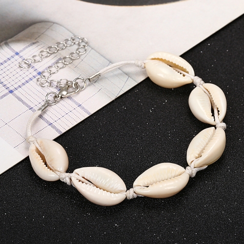 Handmade Natural Seashell Hand Woven Rope Bracelets Women Accessories Gift