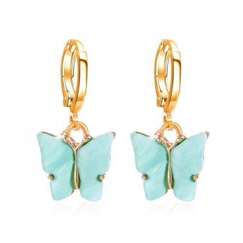 Butterfly Earrings Colorful Acrylic Butterfly Drop Earrings Women's Earrings Fashion Jewelry Gifts For Women Girls