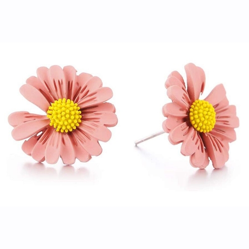 Clay Cute Daisy Drop Dangle Earrings for Women and Girls ellis perennis marguerite Flower Stud Ear Jewelry