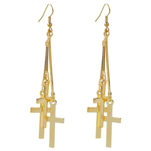 Retro simple cross earrings and diamond earrings for the best gifts